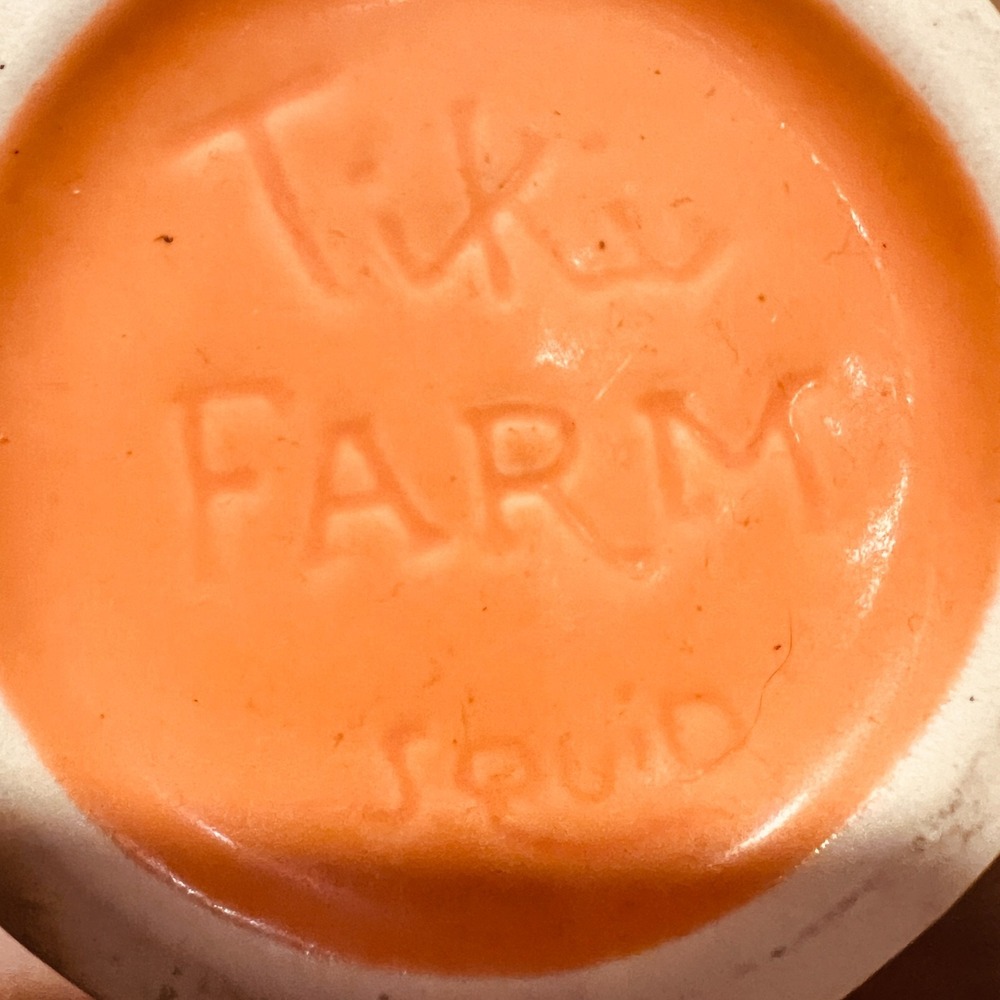 Tiki Farm Kon Tiki Tucson AZ Orange Tiki Mug Squid Ceramic Barware - Picture 9 of 9